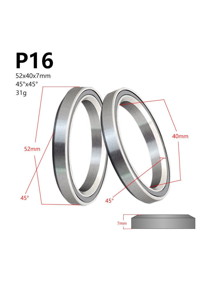 Bowl bearing 38 39 41 41.8 44 46.9 49 52mm bicycle mountain forest axle repair parts 52mm*7*45°