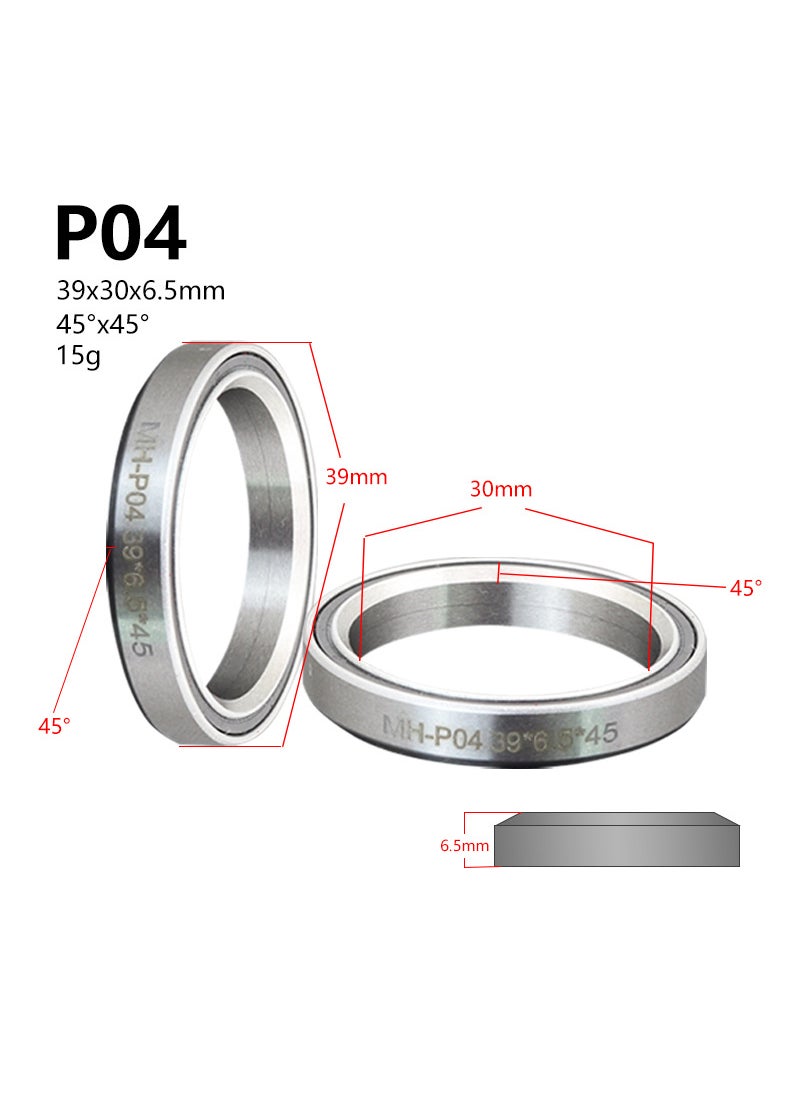 Bowl bearing 38 39 41 41.8 44 46.9 49 52mm bicycle mountain forest axle repair parts 39mm*6.5*45°