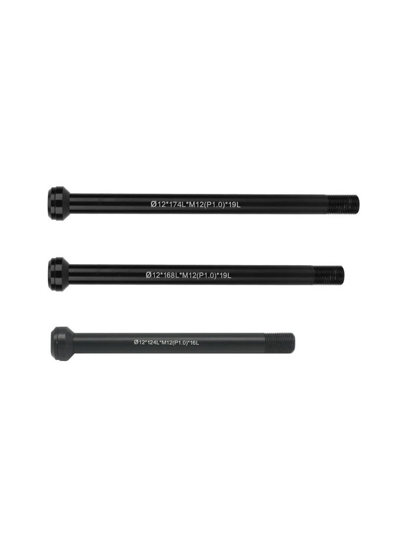 CORKI Bicycle Axle Rod 100*12 142 148 Road MTB Black Cylinder Shaft