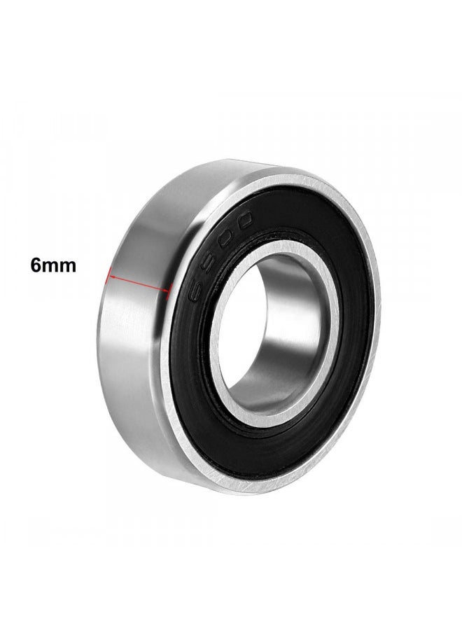 uxcell Deep Groove Ball Bearing 10mm x 22mm x 6mm Double Sealed Carbon Steel Bearings 8pcs