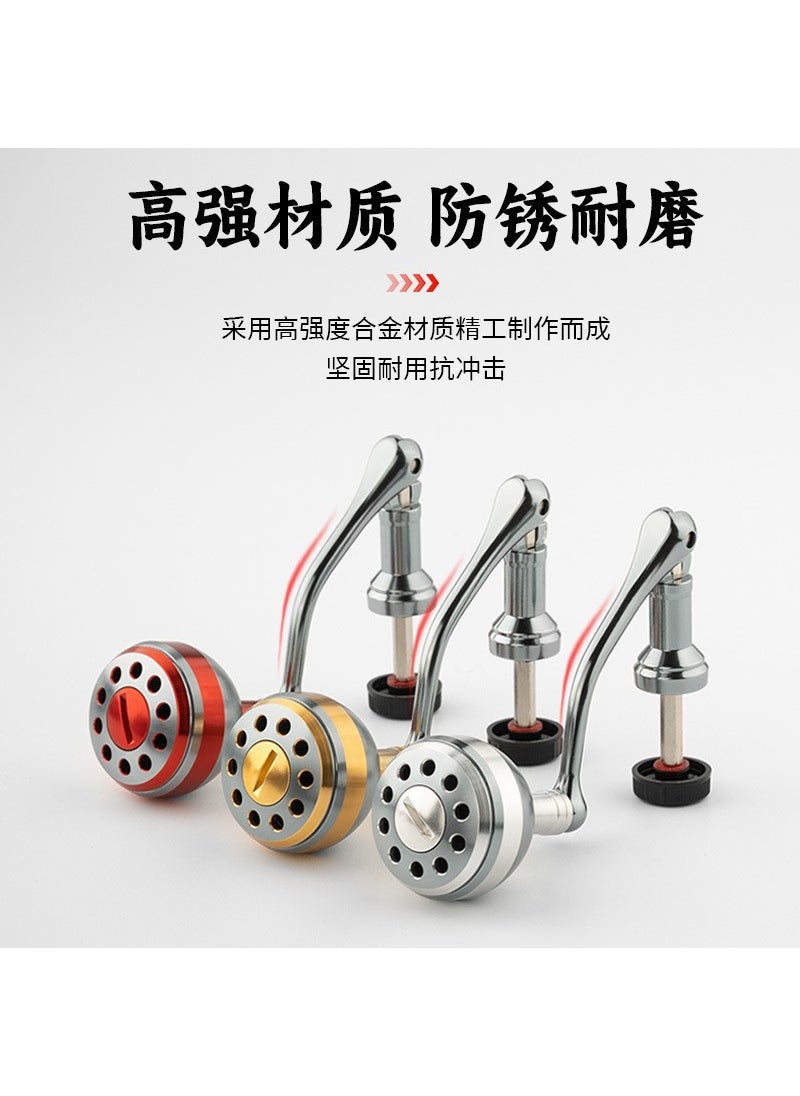 Foldable Wooden Handle Fishing Reel Arm Note - when purchasing a rocker, you will receive a free nut and spacer, no need to purchase it separately; if you need other colors or all-metal rocker arms, please consult customer service