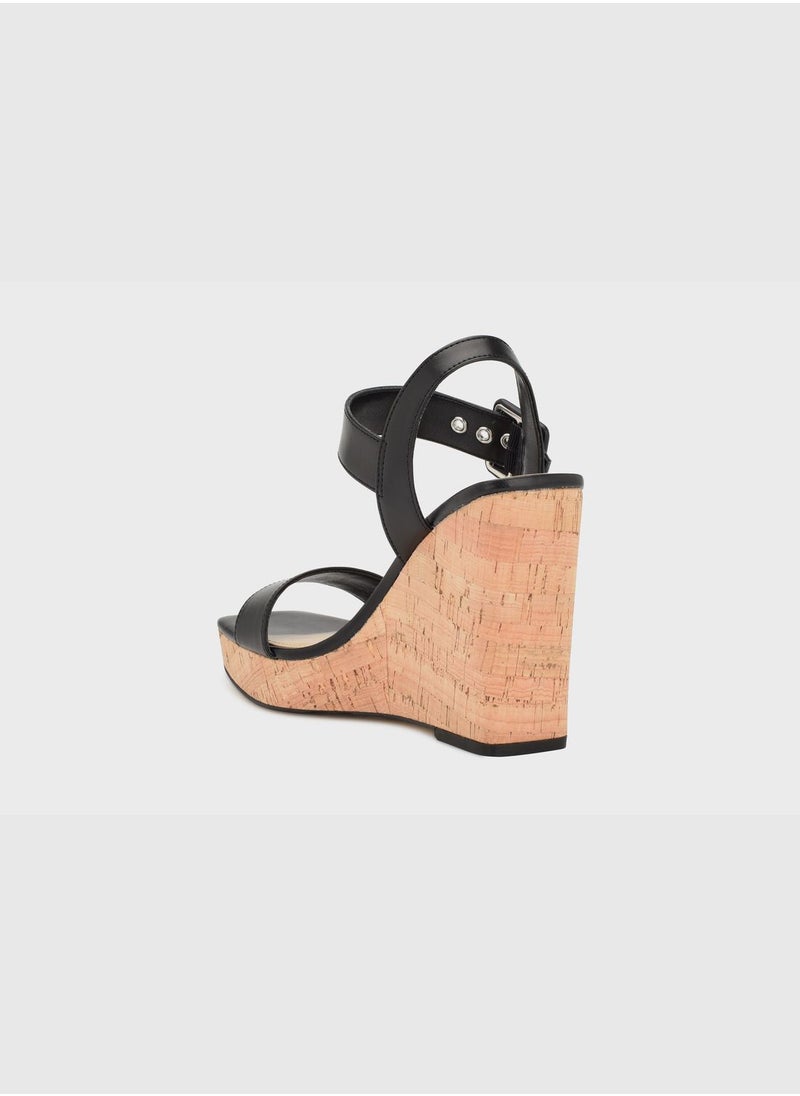 wnCOURTS3 High Heel Wedge Sandals