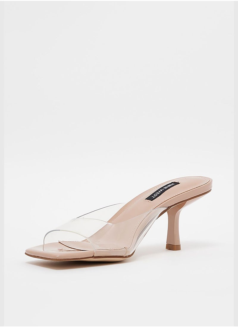 Slip On Low Heel Sandal