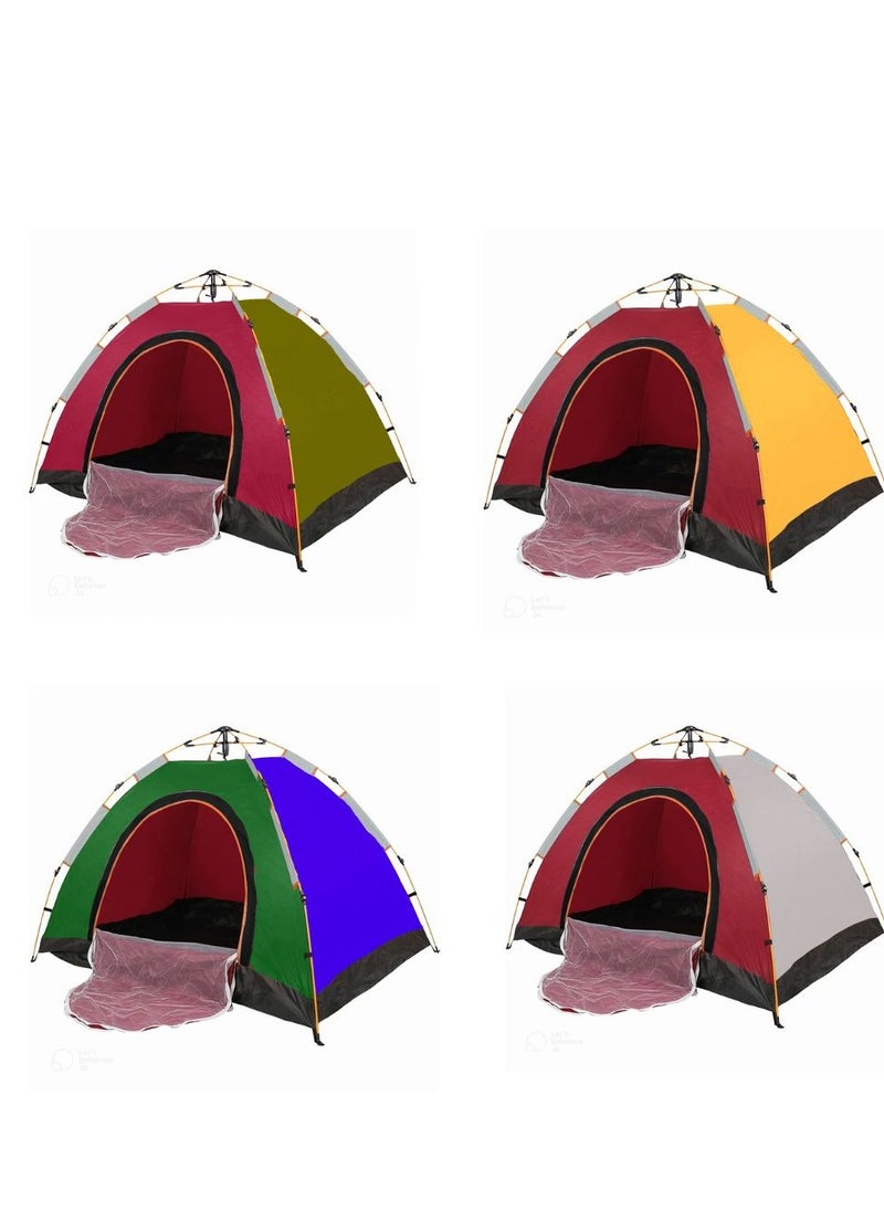 3-Person Camping Automatic Instant Pop-Up Tent with Folding Chair & Football – Complete Outdoor Kit