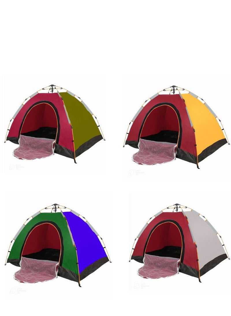 3-Person Camping Automatic Instant Pop-Up Tent with Folding Chair & Football – Complete Outdoor Kit