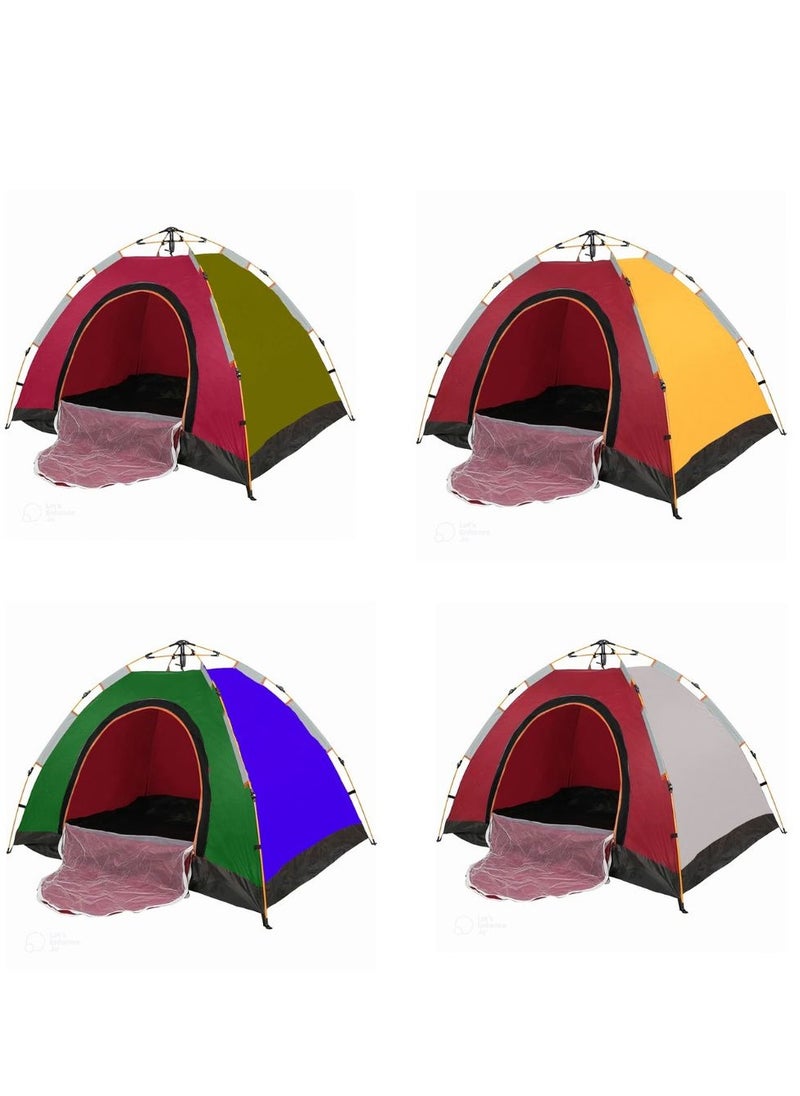 3-Person Camping Automatic Instant Pop-Up Tent with Folding Chair & Football – Complete Outdoor Kit