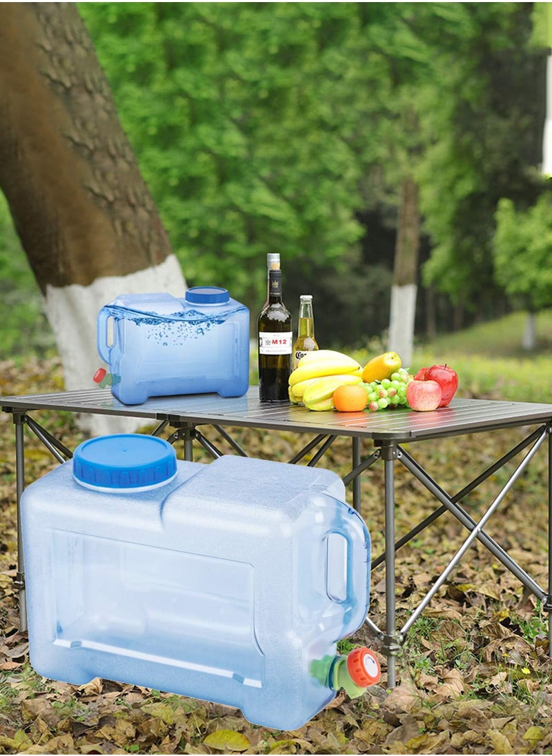 Durable Portable Water Gallon Bottle Water Storage Container Tank Water Canister 25 Liter Suitable for Camping Hiking Picnic Swimming Sport and Outdoor Event Water Jug 47 x 26 x 25 cm