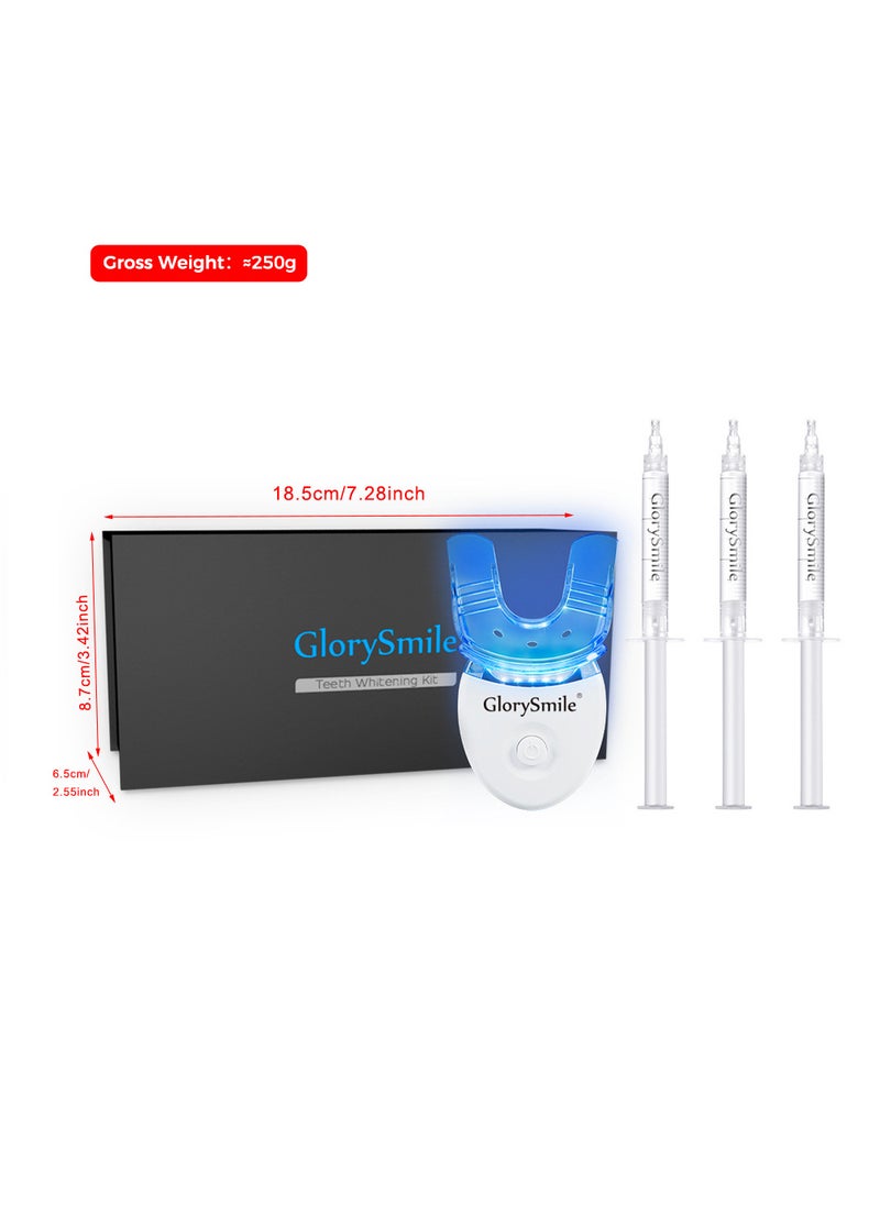 Dent Tooth Whitening Instrument Set Whitening Lamp Needle Tube Gel Dental Beauty Instrument Set Household Dental Cleaner Dental Cleaner GS small blue light suit