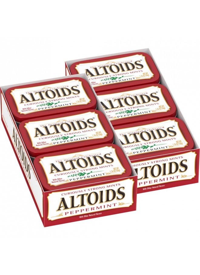 Altoids Classic Peppermint Breath Mints, 1.76-Ounce Tin (Pack of 12)