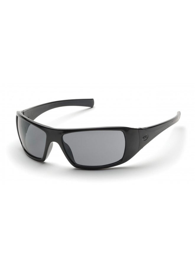 Pyramex Goliath Safety Eyewear, Black Frame, Gray Lens