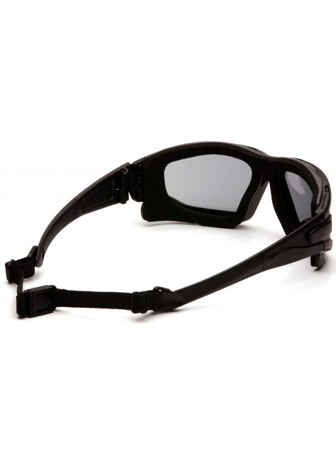 Pyramex I-Force Slim Safety Goggle, Black Frame/Gray Anti-Fog Lens