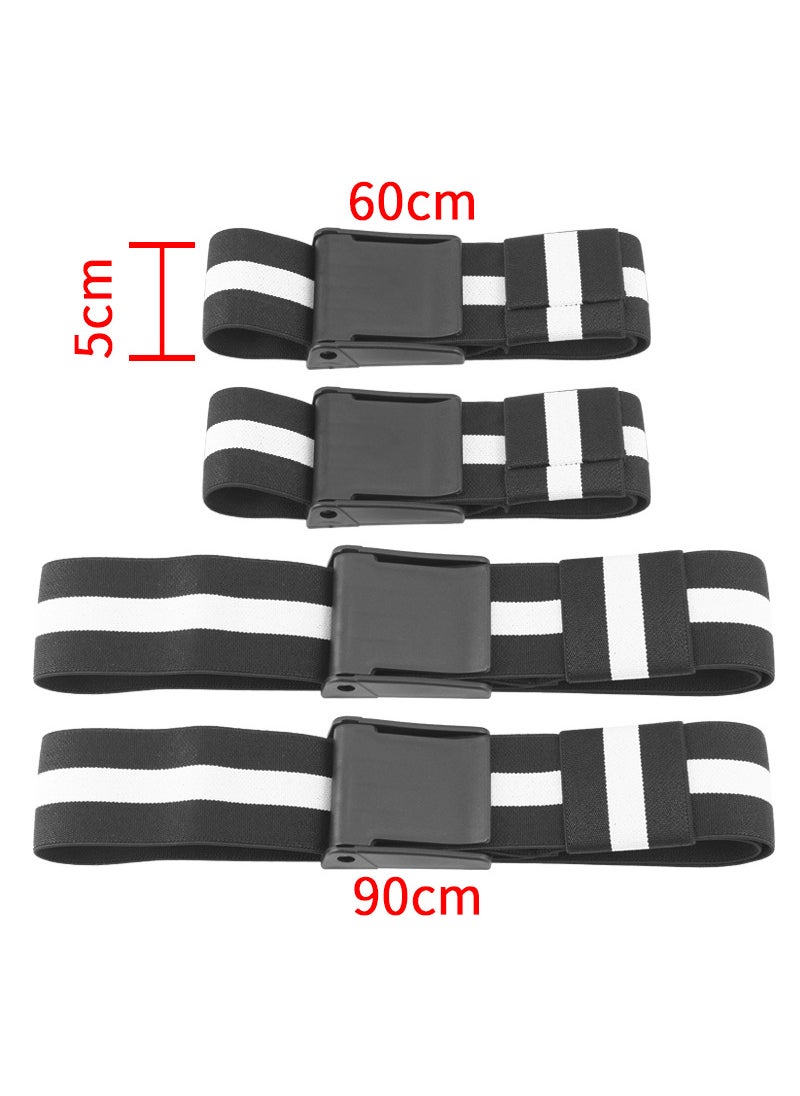 BFR Muscle Bands Arm Lift Blood Occlusion Training Straps Black bar 5+5