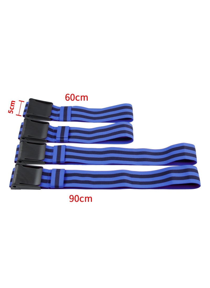 BFR Muscle Bands Arm Lift Blood Occlusion Training Straps Blue 5+5