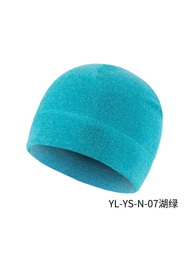 Autumn Winter Warm Cycling Cap Moisture-Wicking Helmet Liner Ion Ear-Protective Bike Pirate Hat YL-YS-N-07 Lake Green