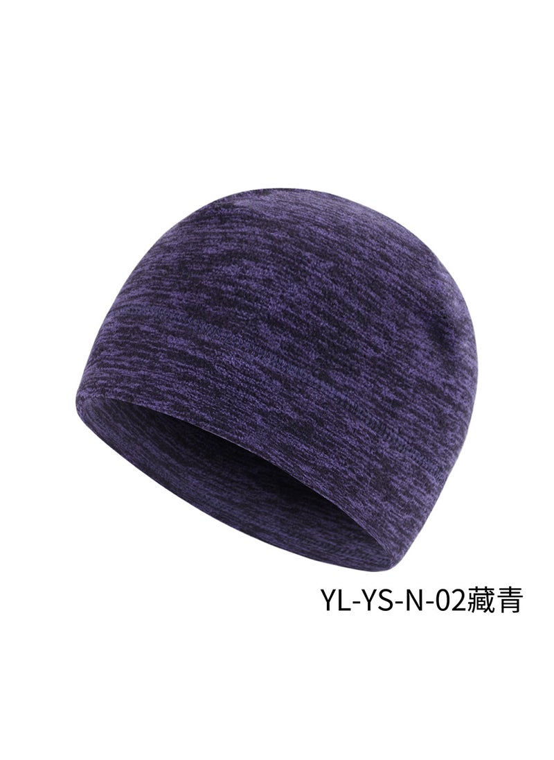 Autumn Winter Warm Cycling Cap Moisture-Wicking Helmet Liner Ion Ear-Protective Bike Pirate Hat YL-YS-N-02 navy blue