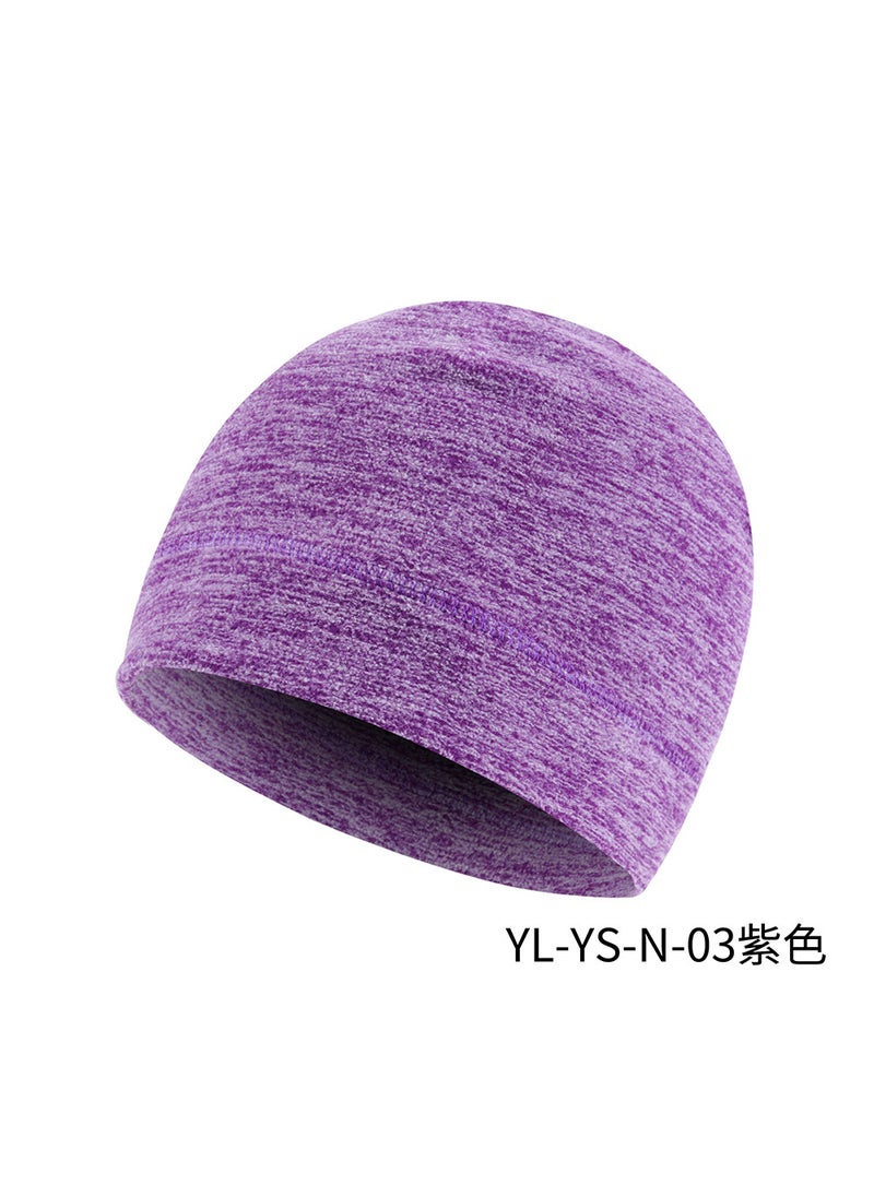 Autumn Winter Warm Cycling Cap Moisture-Wicking Helmet Liner Ion Ear-Protective Bike Pirate Hat YL-YS-N-03 purple