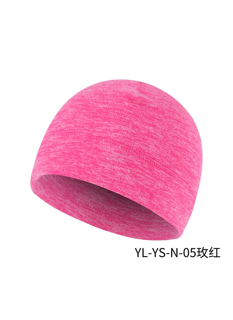 Autumn Winter Warm Cycling Cap Moisture-Wicking Helmet Liner Ion Ear-Protective Bike Pirate Hat YL-YS-N-05 Rose Red