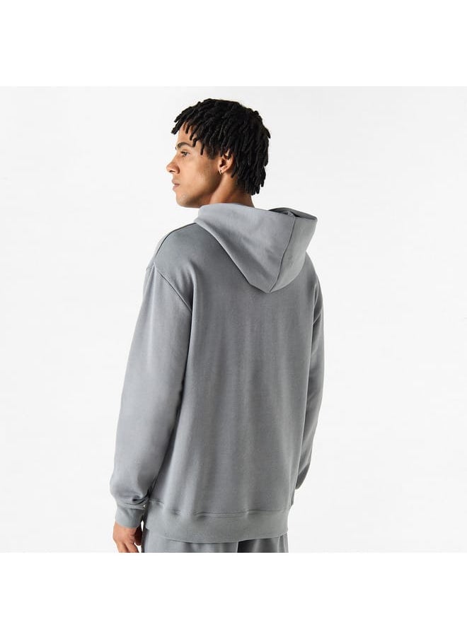 Kappa Logo Detail Hoodie with Long Sleeves