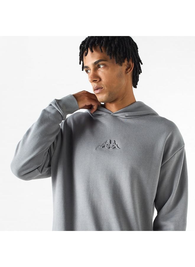 Kappa Logo Detail Hoodie with Long Sleeves