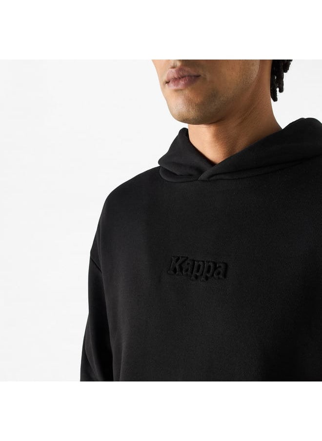 Kappa Logo Detail Hoodie with Long Sleeves