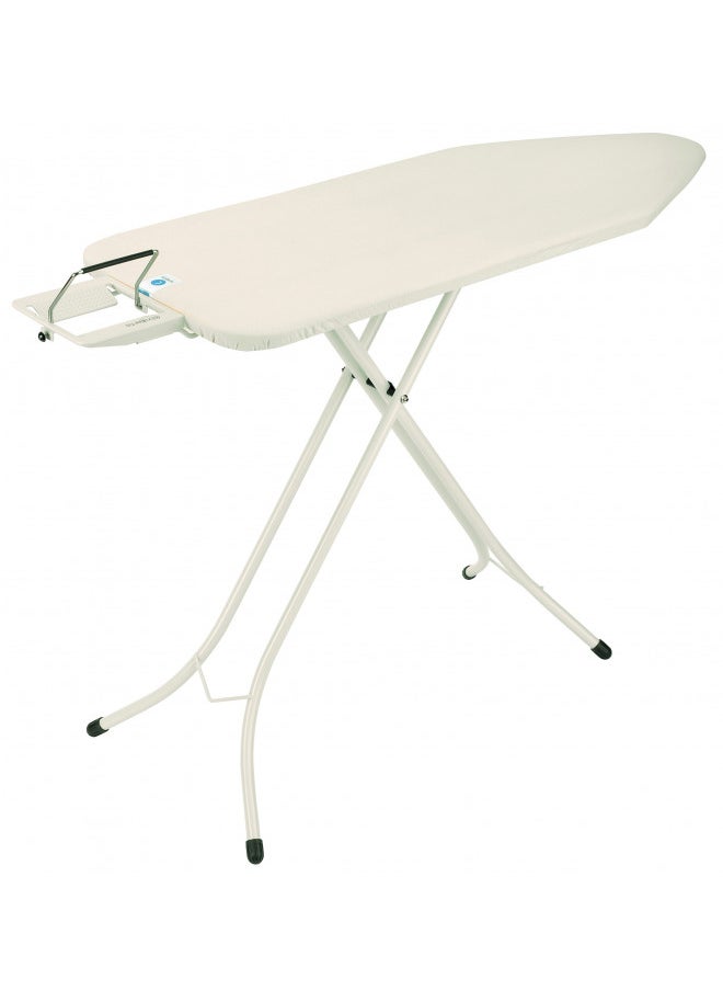 Brabantia Size C (49 x 18 inches) Replacement Ironing Board Cover with Durable Foam Layer (Ecru) Easy-Fit, 100% Cotton