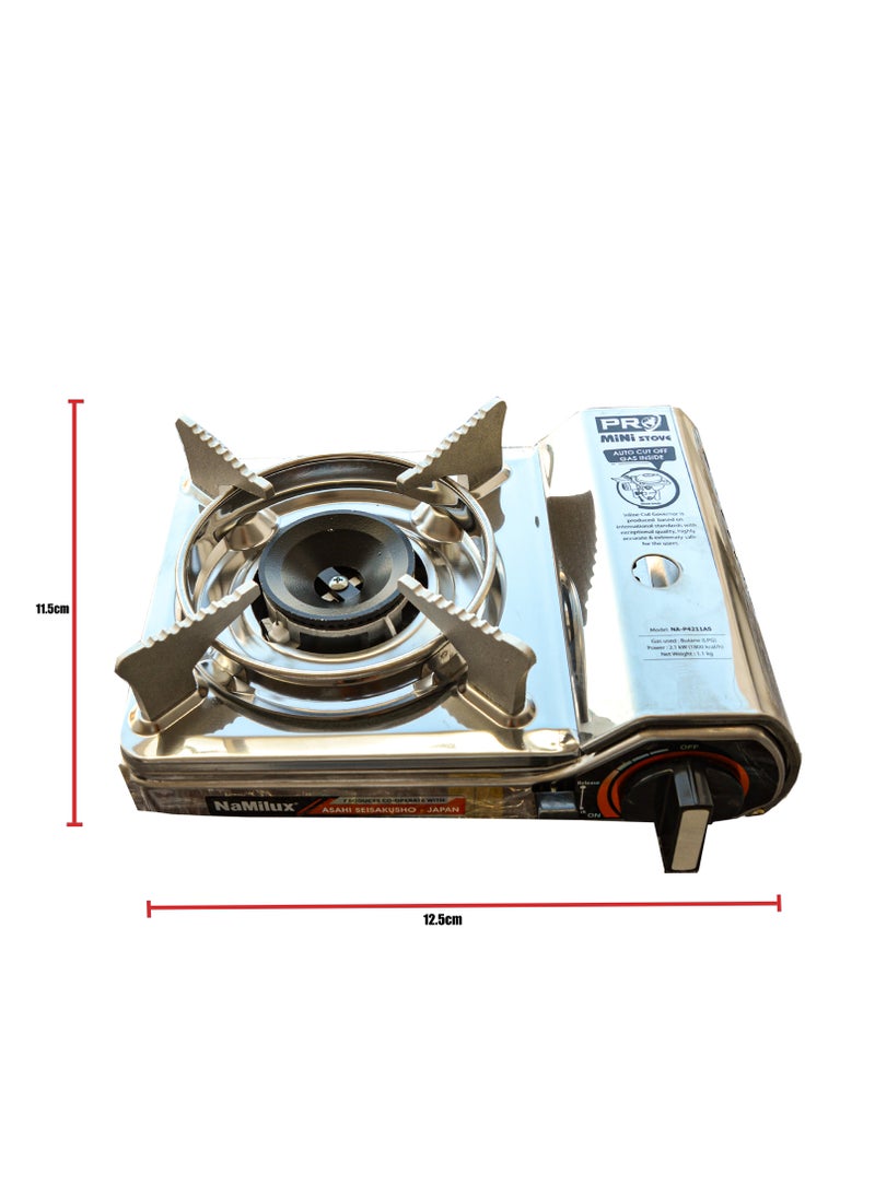 Portable Gas Stove for Outdoor Camping and Cooking Automatic Heat Control with Bag Gas is not included