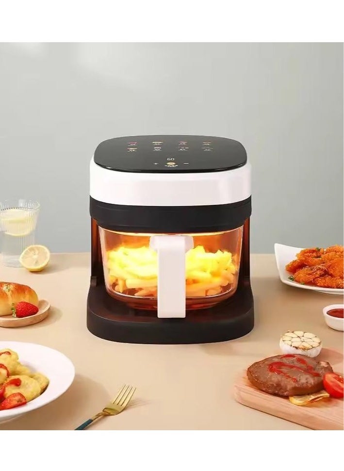 8.5L 2400W Digital Smart Visible Glass Mini Air Fryer