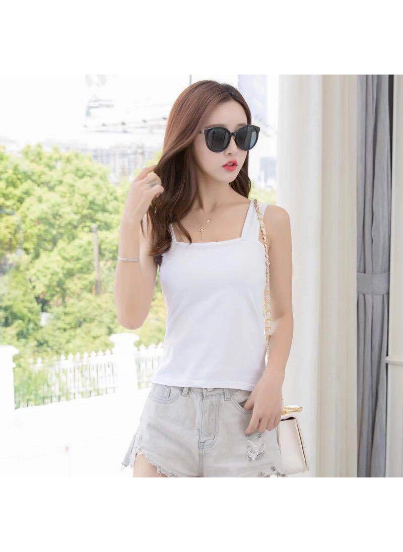 2024 New Strappy Vest Womens Versatile Camisole White