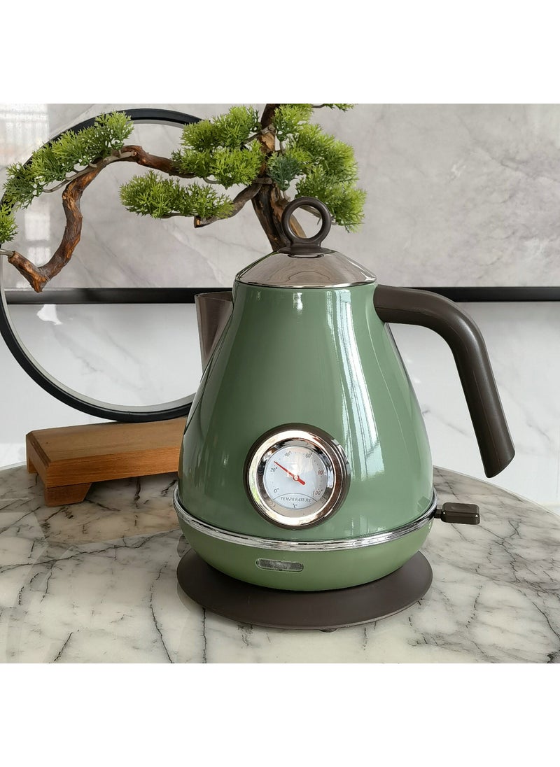 Retro paint with temperature display electric kettle utility model patent zl201520270207. Olive green