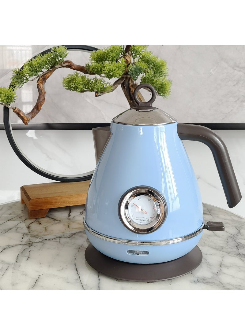 Retro paint with temperature display electric kettle utility model patent zl201520270207. Sky Blue