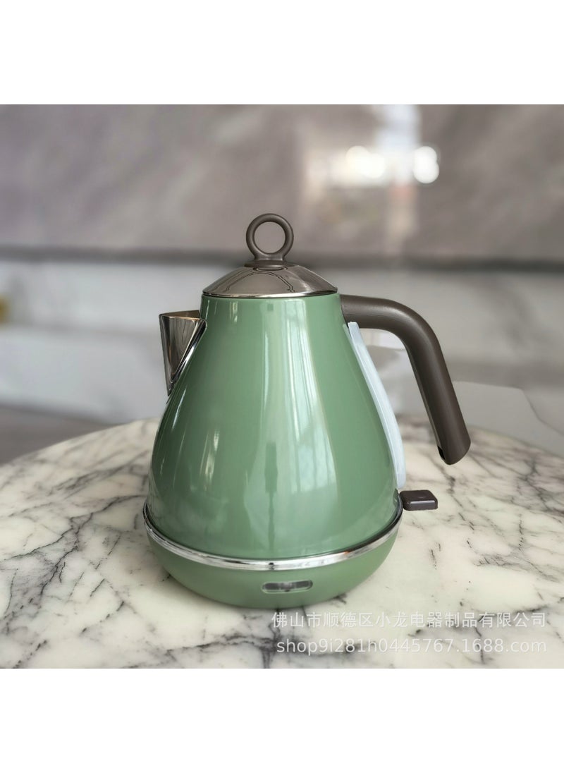 Vintage paint electric kettle household kettle export cross-border hot gift wholesale electric kettle Olive green