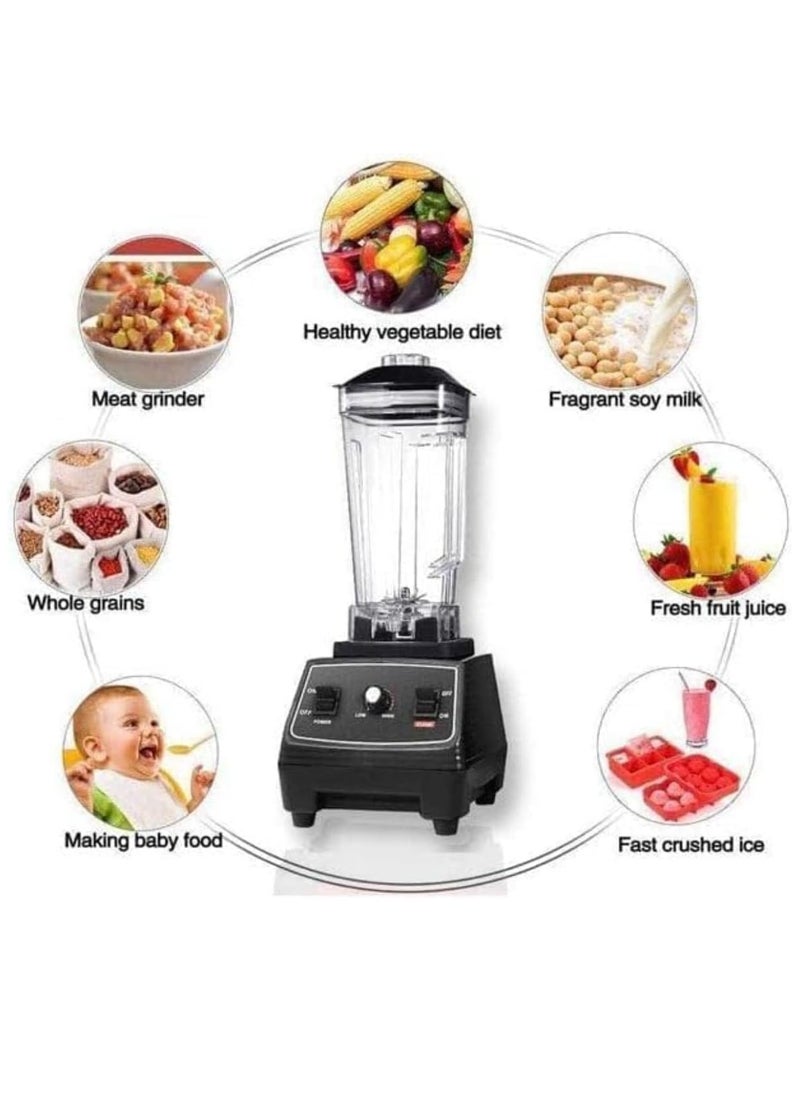 Silver Crust 4500W Heavy Duty Commercial Grade Blender: Multifunctional 2-in-1 Juicer Mixer with 2 Jars SC-1589 | Dishwasher Safe, Stainless Steel Blades | Fruit Processor, Grinder, Smoothie Maker