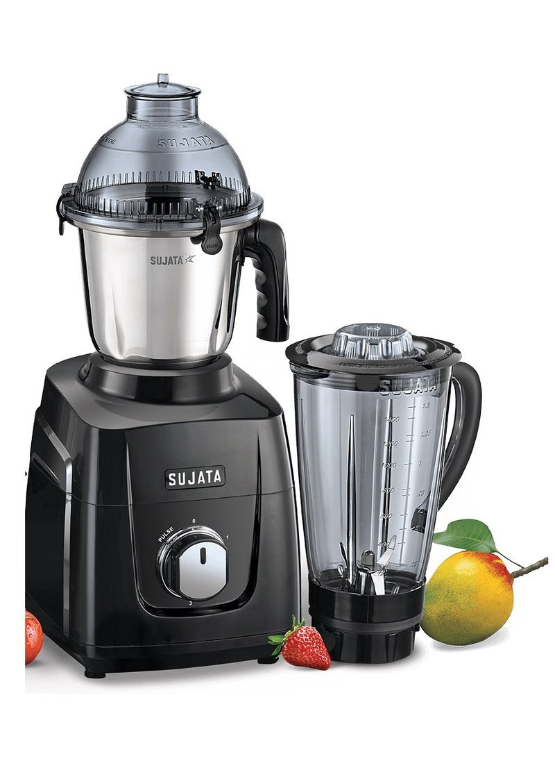 Sujata MG03 Mixer Grinder | The New Generation Mixer Grinder | Powerful and Versatile Kitchen Appliance | 1000 Watts Motor | 4 Stainless Steel Jars