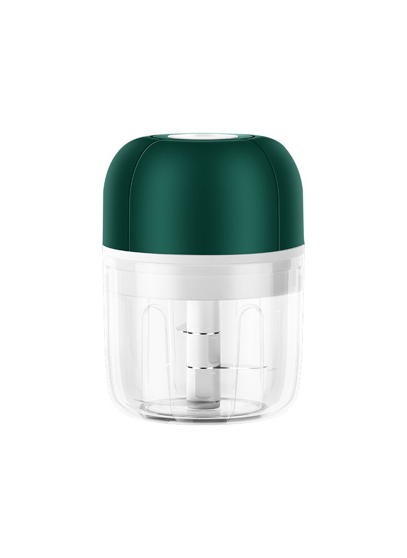 Mini Electric Garlic Masher Kitchen Mixer(Garlic version) large cup green (Garlic version) large cup green