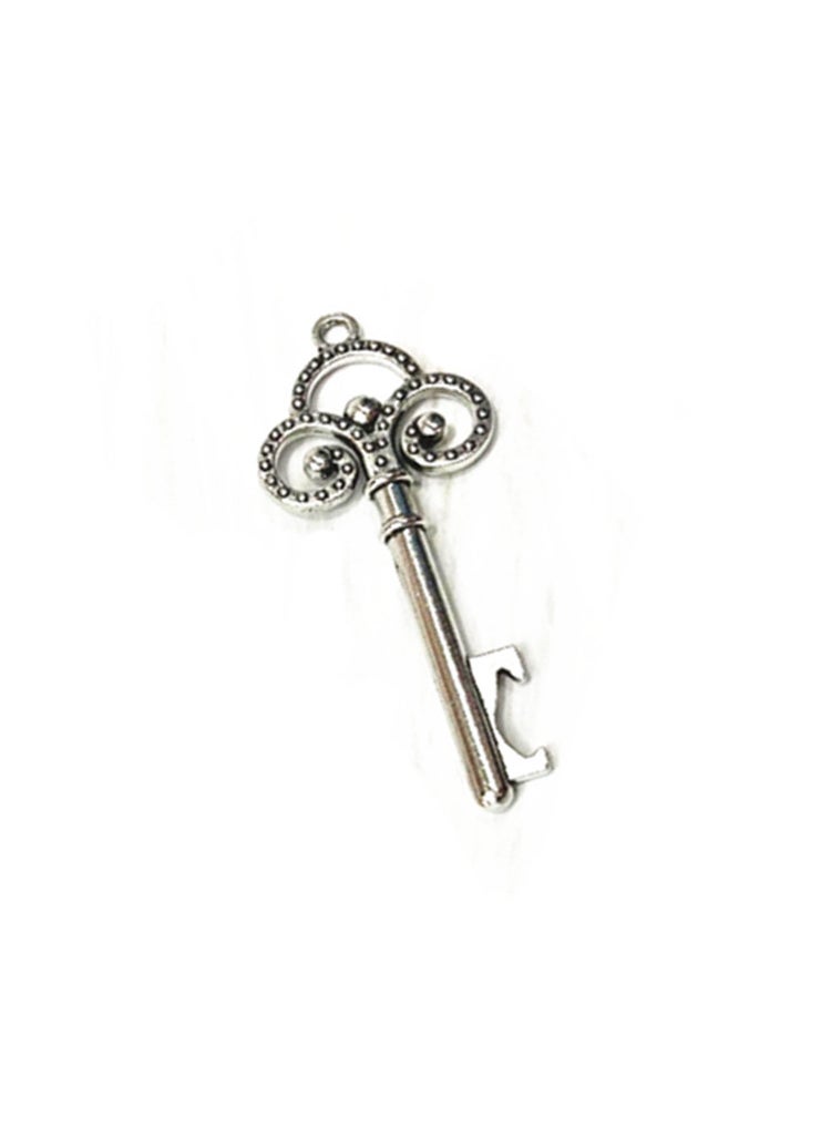 Vintage Metal Beer Opener Alloy Wedding Favor Pendant Ancient silver