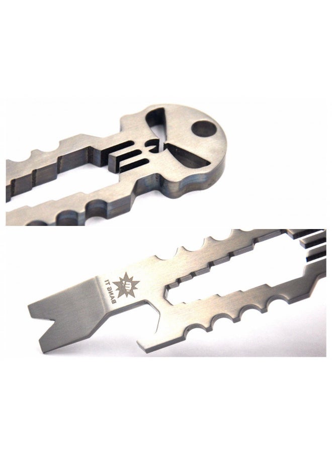 BANG TI Titanium Punisher Bottle Opener Pocket Pry Bar Multi Key Chain Tool