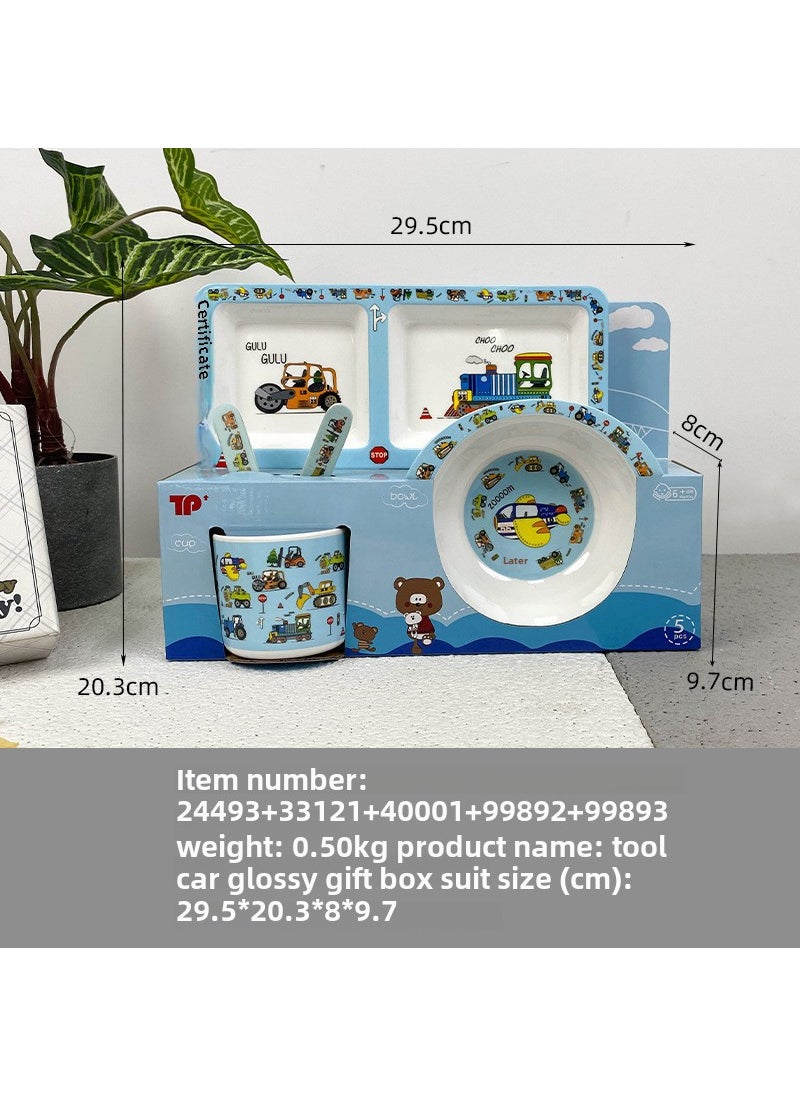 Melamine Baby Feeding Bowl Bright tool car gift box set #24493 33121 40001 99892 99893