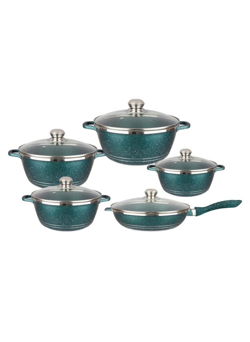 Mbh Durable Non-stick Granite Coating Cooking Pot/sufuria-12 PIECE