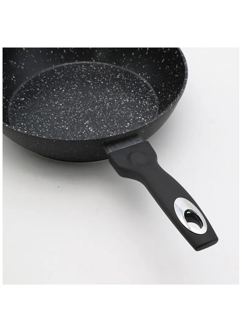 Fry Pan with Durable Marble Coating, Induction Safe Non-Stick Frying/Saute Pan, Forged Aluminium Construction Induction Bottom – Skillet Pan - 20CM