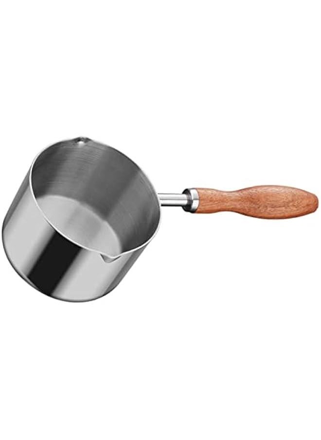 Oil Pan Mini Candy Mini Heater Stainless Steel Saucepan Steaming Pot Candle Making Pot Chocolate Melting Pot Oil Pots for Cooking Deepen Pot Soup Pan Coffee Cheese Cooking Pot