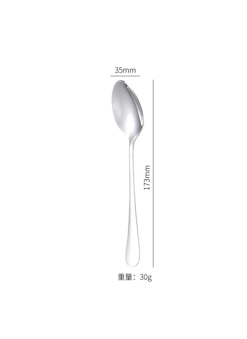 304 Stainless Steel Salad Fork Spoon Set304 pointed spoon 304 pointed spoon