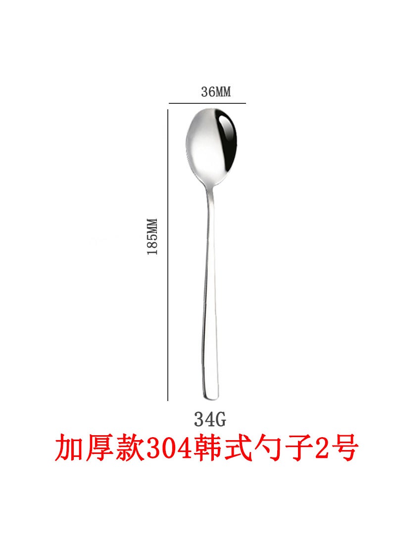 Stainless Steel Cutlery Set Korean Style[thick model] 304 korean spoon no. 2☆ [thick model] 304 korean spoon no. 2☆