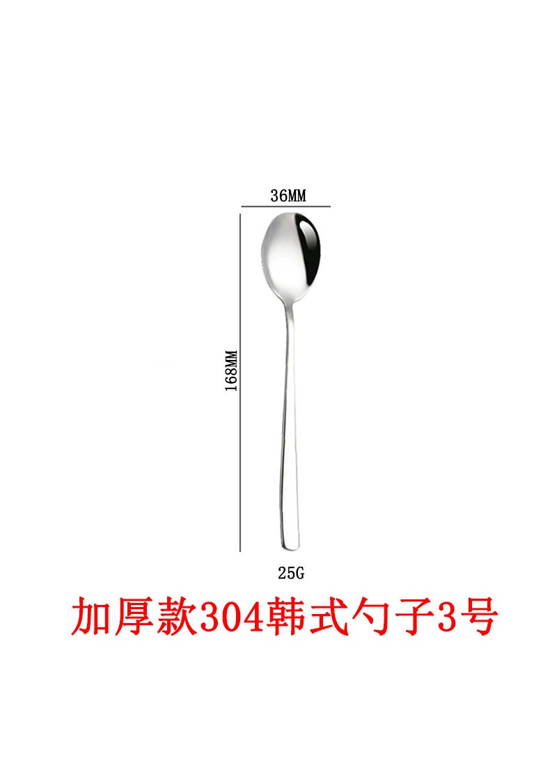 Stainless Steel Cutlery Set Korean Style[thick model] 304 korean spoon no. 3 ☆ [thick model] 304 korean spoon no. 3 ☆