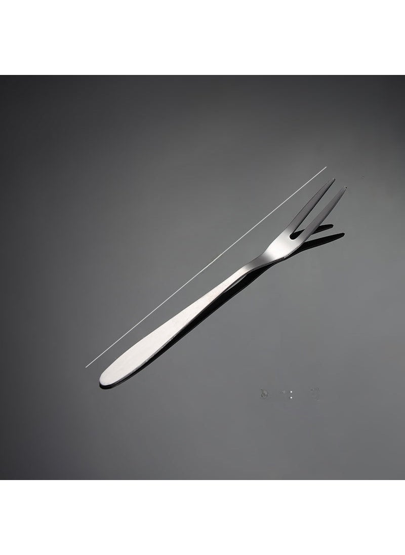 En 304 Stainless Steel Fruit Fork German Cake Fork 410 Fruit Pointed Tail Tableware Mooncake Fork Gift 410 Pointed Tail Fruit Fork