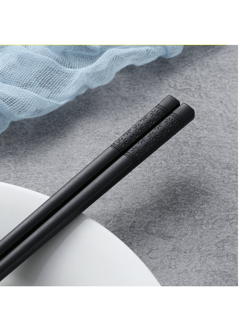 Special Chopsticks Alloy Chopsticks for Disinfection Machine Canteen Restaurant Hotel Chopsticks Hotel High Temperature Resistant Disinfection Chopsticks Plum Blossom Chopsticks 24cm