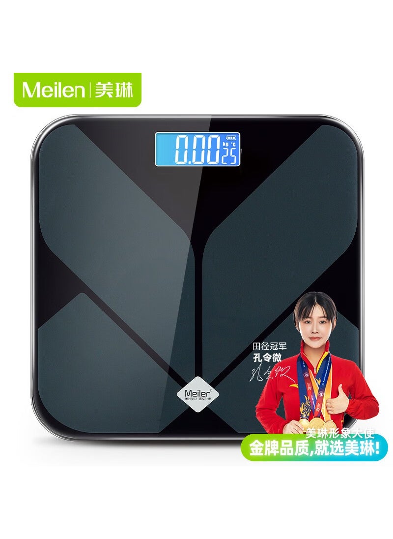 MT803 Digital Body Scale USB Rechargeable 30cm Black Wings Scale