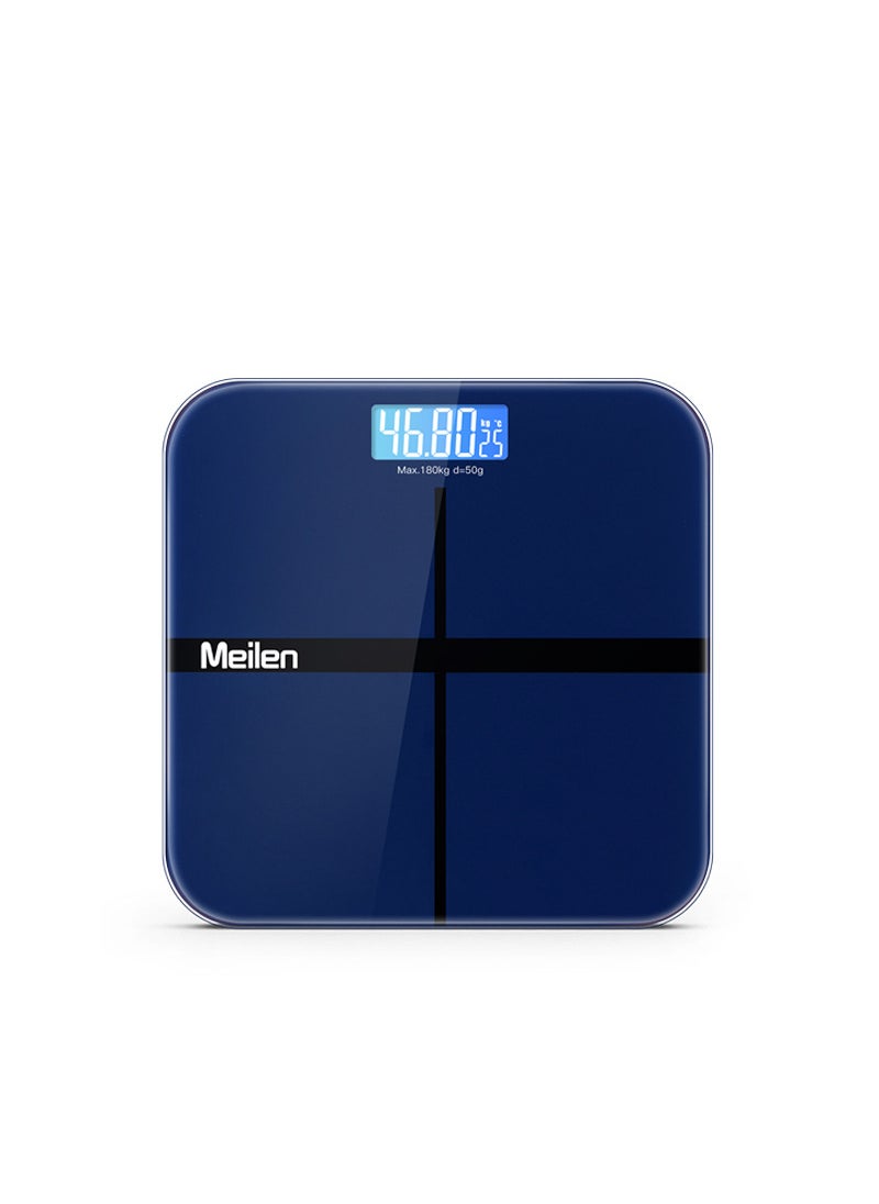 MT803 Digital Body Scale USB Rechargeable 28cm sapphire blue weighing scale