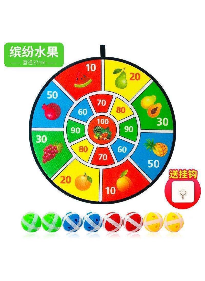 Hot Sale Childrens Sticky Target Ball Sticky Ball Dart Target Decompression Sticky Ball Sticky Target Plate Educational Throwing Toys36cm fruit target (8 balls +1 hook) 36cm fruit target (8 balls +1 hook)