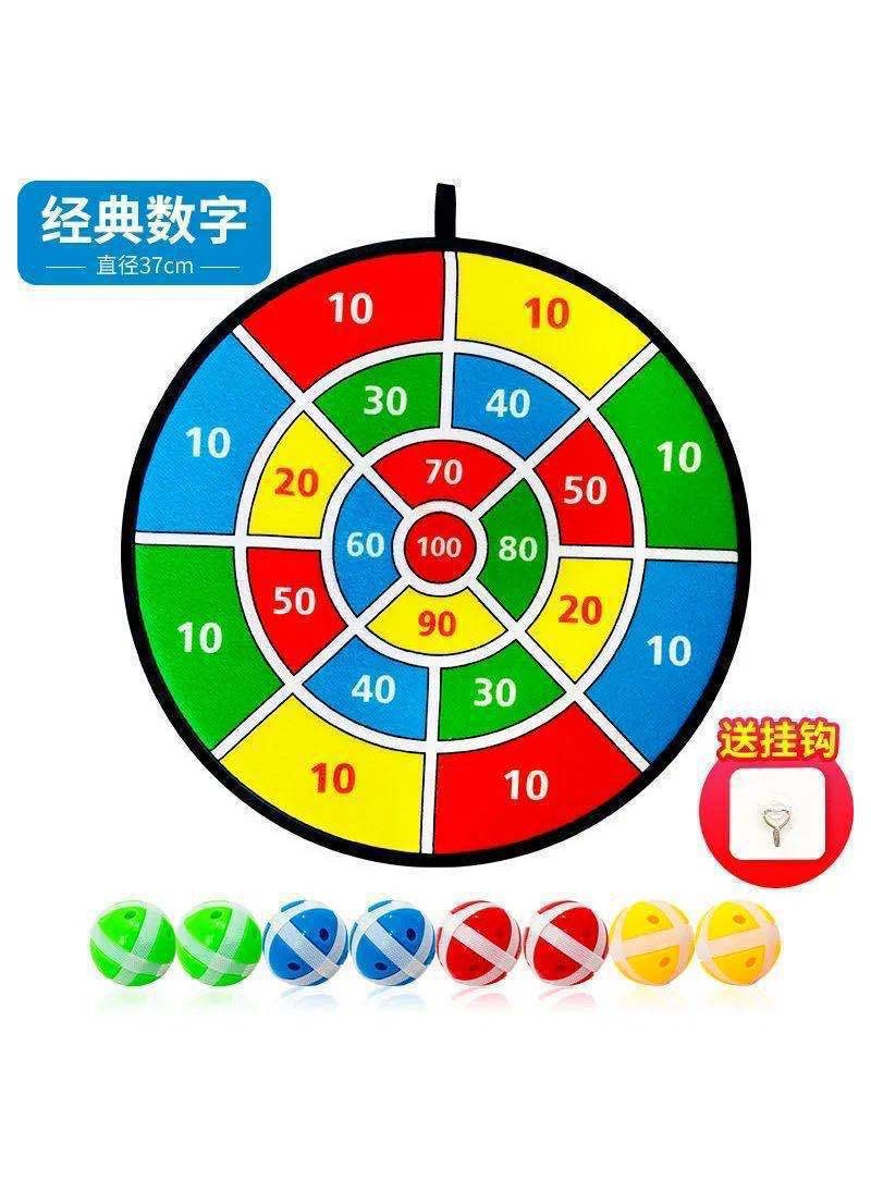 Hot Sale Childrens Sticky Target Ball Sticky Ball Dart Target Decompression Sticky Ball Sticky Target Plate Educational Throwing Toys36cm digital target (8 Ball +1 hook) 36cm digital target (8 Ball +1 hook)