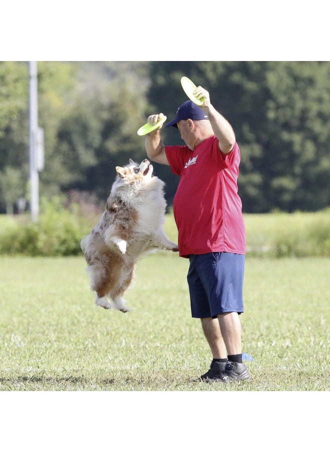 Hyperflite Jawz Pup World Toughest Competition Dog Disc Puncture Resistant Frisbee 7 Inch Lemon Lime